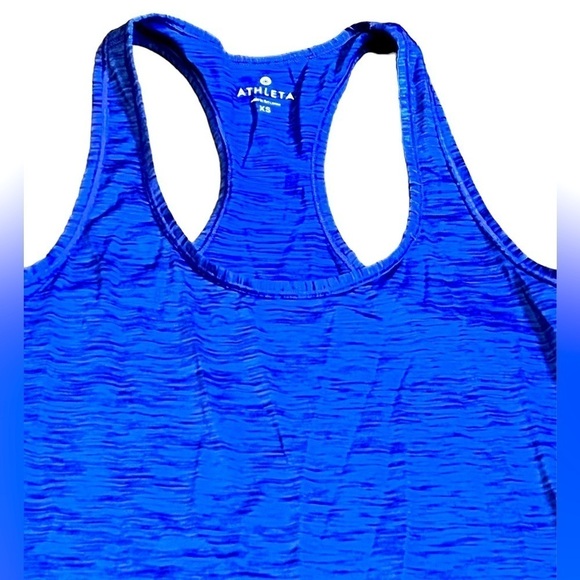Athleta RacerBack Tank Top Womens Size XS Blue Yoga Workout - Picture 5 of 5